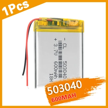 

Lithium Polymer Battery 503040 600mah Li-ion Rechargeable Cell For Voice Recorder Headset Speaker E-book GPS DVD Power Bank