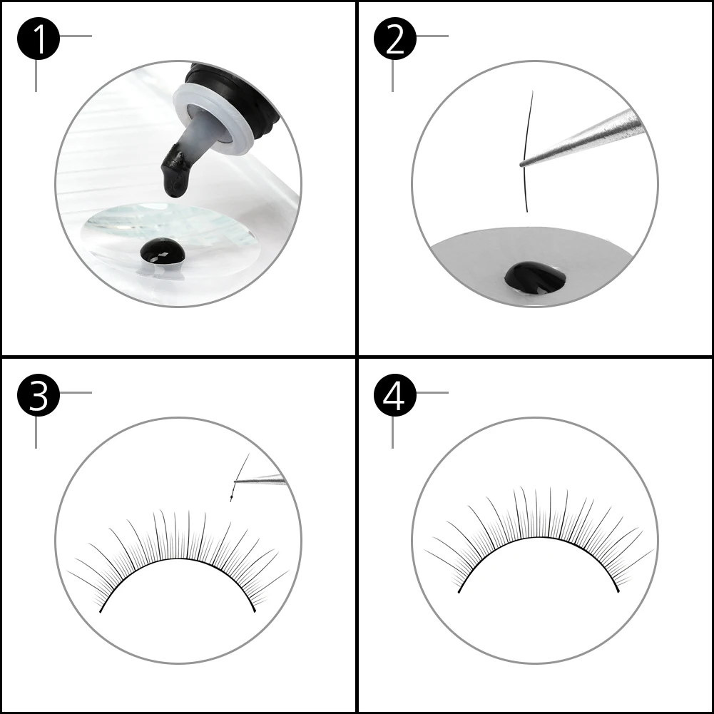 10 Bottles Gemerry Glue Eyelash Extension Glue False Lash Strong Adhesives Retention 7 Week No Irritation Eyelash Glue Wholesale
