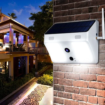 

2.5W Solar Panel Wall Lamp Decorative Light LED Solar Light Outdoor Sunlight Full HD Camera Street Light for Garden Decor