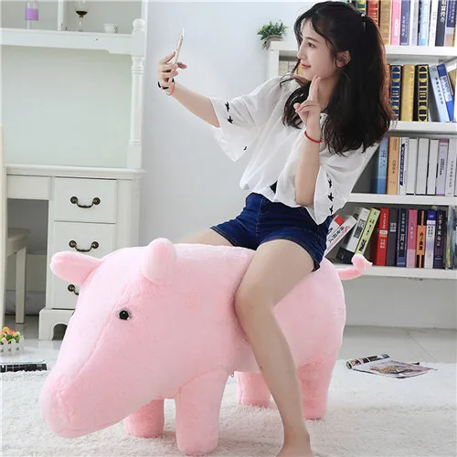 Fancytrader 43`` Giant Simulation Pig Lifelike Plush Stuffed Swine Toy Elephant Pig Sofa Kids Doll Can be Rode 110cm 4 Models (6)