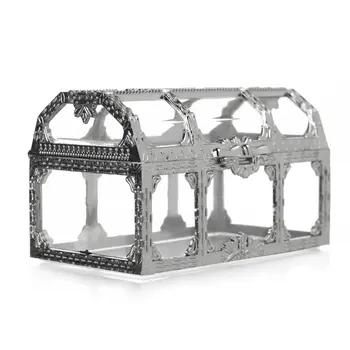 

Home Crystal Pirate Candy Desktop Jewelry Box Trinket Gem Treasure Storage Mini Makeup Collectibles Case Transparent Organizer