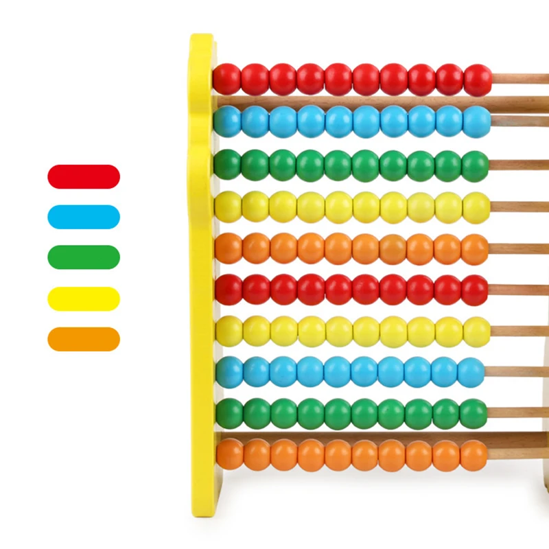 Детские деревянные игрушечные счеты, Животные Жираф, Ранняя математика, развивающая игрушка для детей, Монтессори