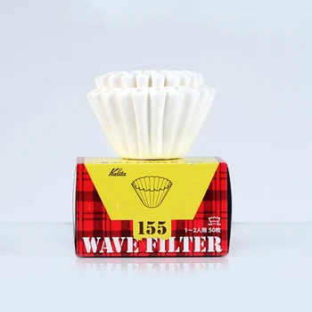 

KALITA WAVE WHITE PAPER FILTER 50 SHEETS COFFEE FILTER PAPER 1-2/2-4 CUPS create an optimal and consistent brew for Wave dripper