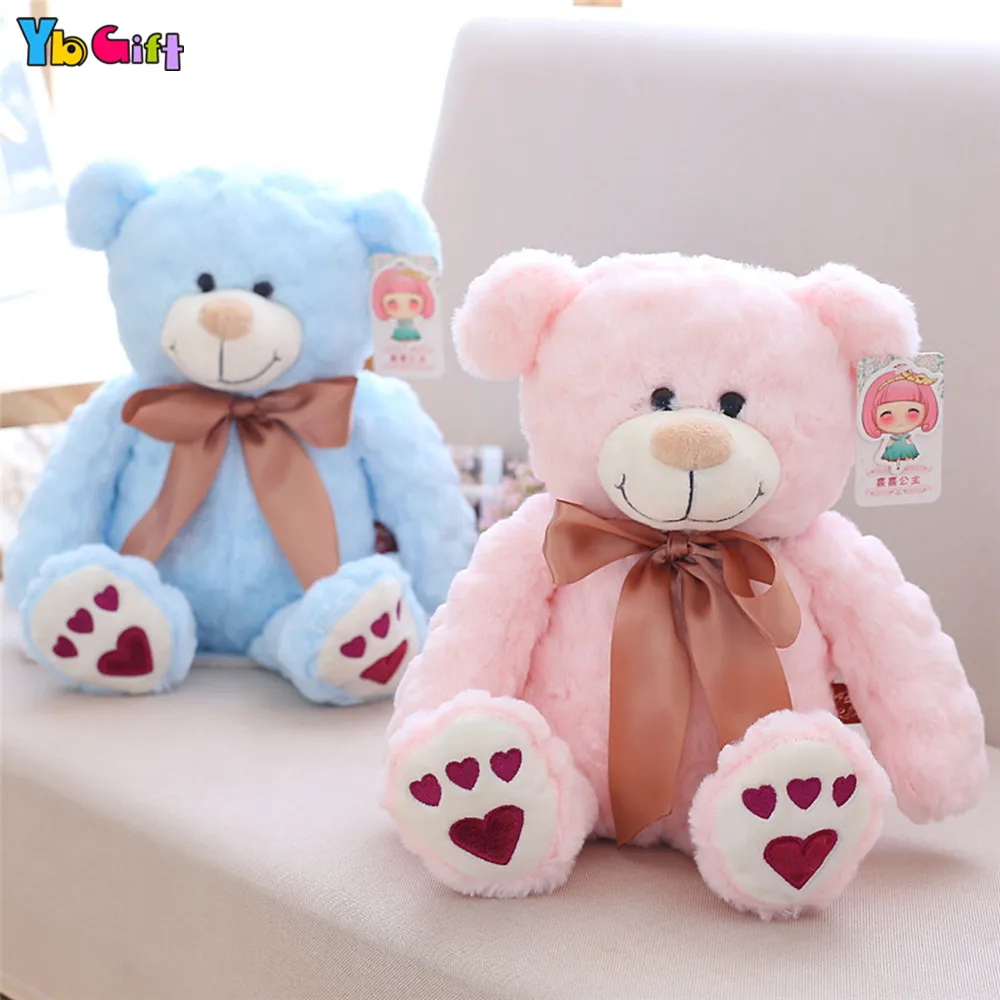 40cm/55cm Plush Teddy Bear Toy Stuffed Bear Dolls Pink Blue Brown Teddy Toy Children Kids Christmas Gifts New Year present