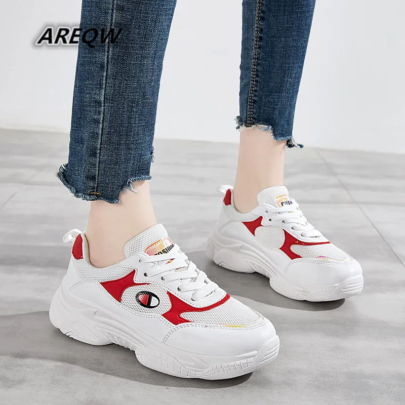 

Spring and Autumn Korean Version of Breathable Mesh Non-slip Sneakers 2019 New Trend Women's Shoes Women's Casual Shoes
