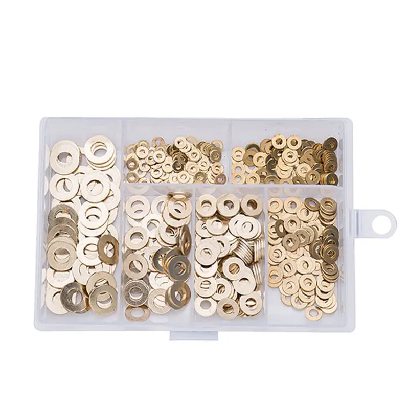 

500Pcs/set M2 M2.5 M3 M4 M5 M6 M8 Meson Pad Sheet Metal Collar Brass Flat Washe