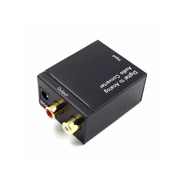 

A15-- Fiber Coaxial SPDIF Digital Audio Input to RCA Analog AUX Output Converter Decoder Board DAC