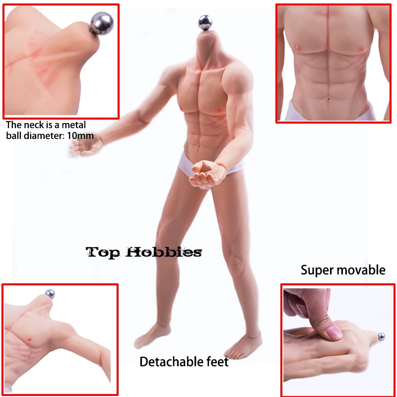 1/6 Scale JIAOU DOLL Male Seamless Skeleton Muscle Body Action Figure JOK-11C-YS 