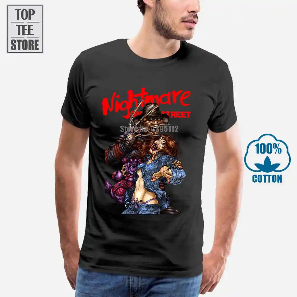 Летняя футболка с принтом Фредди Крюгер|nightmare on elm street|summer shirtsummer t shirt |