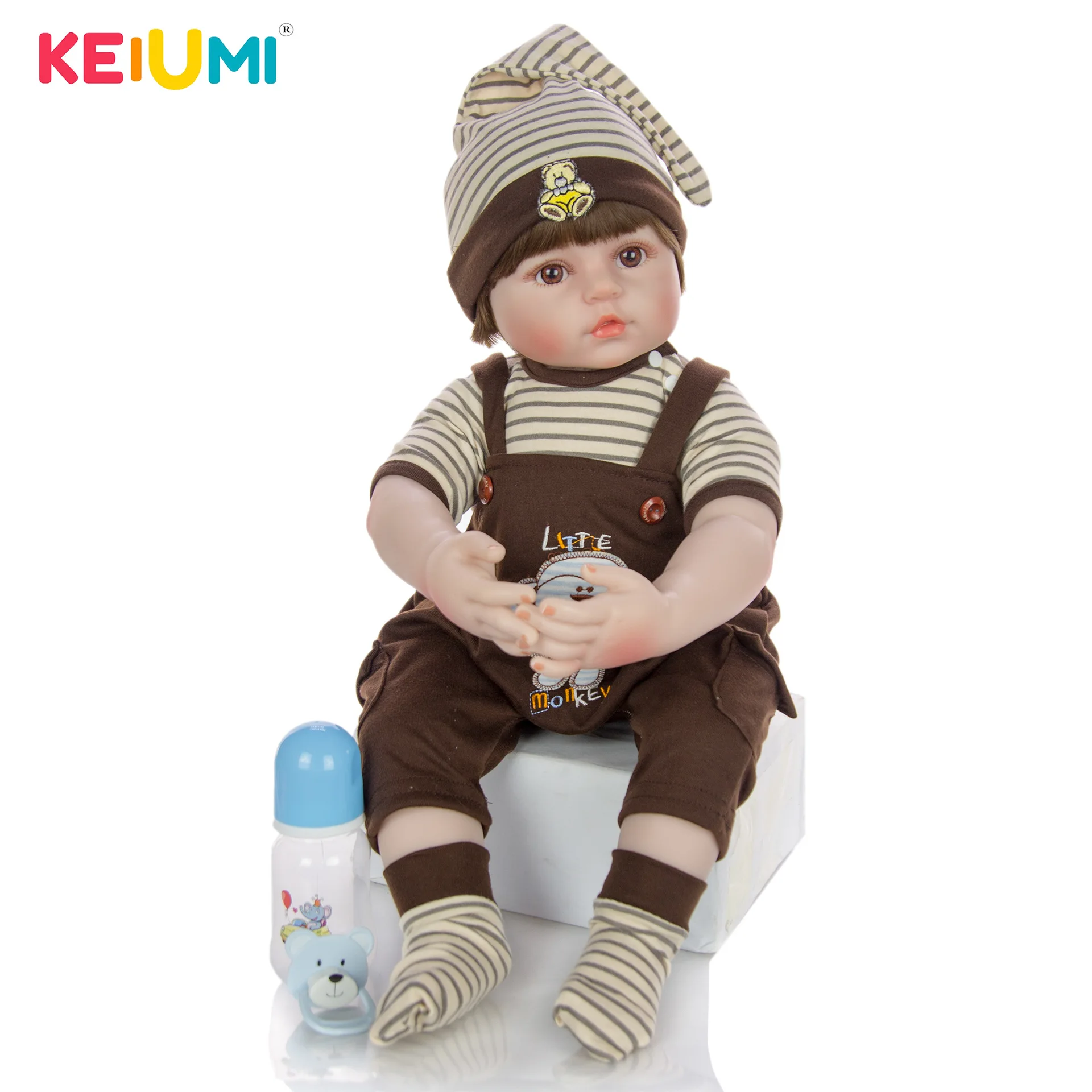  Keiumi 24-Inch Reborn Baby Doll Reborn Baby Cloth Body Model Baby Hot Selling