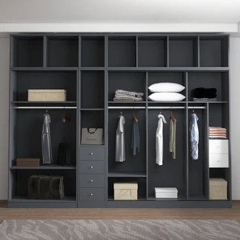 

modern cheap price custom storage open wooden wardrobe design