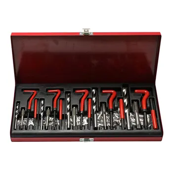

131 Pcs Engine Block Restoring Damaged Thread Repair Tool Kit M5 M6 M8 M10 M12 for Helicoil Car Repair Tools Coarse Crowbar