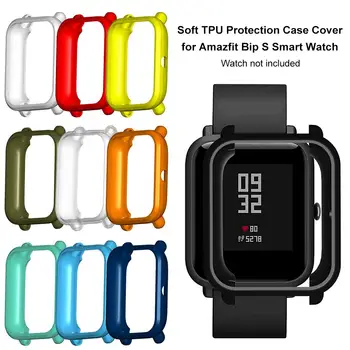 

Soft TPU Protection Case Cover Shell for Amazfit Bip S Smart Watch Accessories Replacement Bracelet Protector for Amazfit Bip S