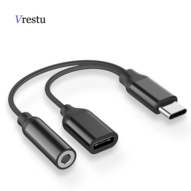 Тип USB C конвертер типа c для зарядки к кабелю подключения внешних устройств 3 5 мм