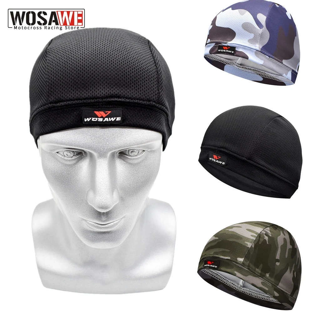 Wosawe Moto Hoed Motocross Helm Ademend Mesh Motorhelm Innerlijke Caps