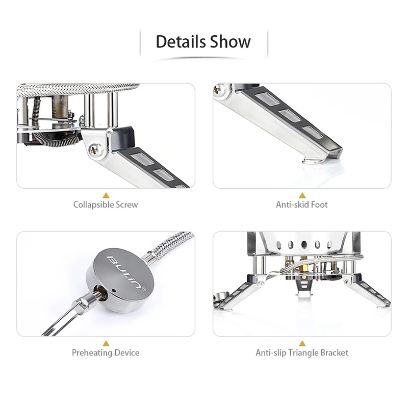 

6800W Stove Split Type Storage bag Cooking Outdoor Camping Backpacking