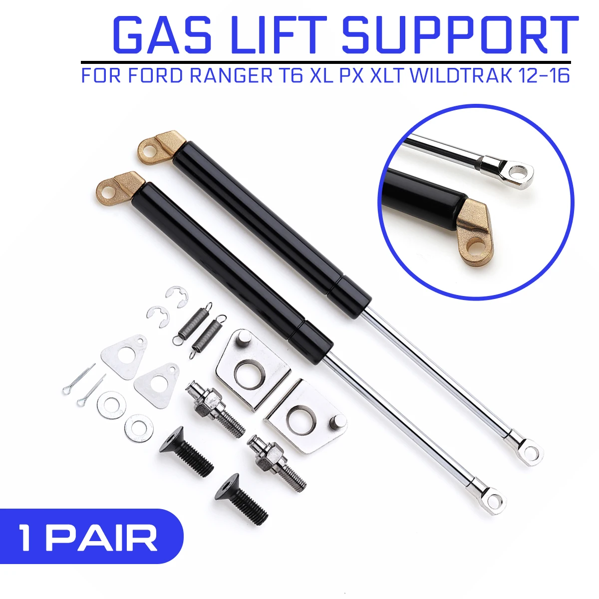 

For Ford For Ranger T6 Xl Px Xlt Wildtrak 2012-2016 Car Interior Rear Trunk Tail Gate Gas Spring Shock Lift Struts Support Rod