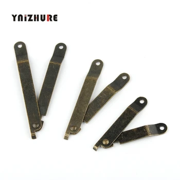 

30PCS Antique Bronze Lid Support Hinges Stay For Box Display Furniture Accessories Cabinet Door Kitchen Cupboard Hinges