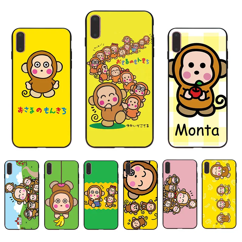 

Cute cartoon monkey soft TPU cover phone case for iphone XR X XS 11 pro max 7 8 6 6s plus 5s se 5 10 funny shell Coque Funda