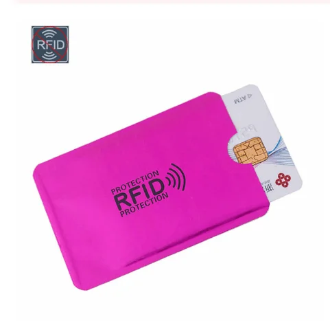 honh 10 штук/Упаковка Алюминиевый Серебряный лазер Анти Rfid кошелек замок ридер ID держатель для карт банковская карта Бизнес Кредитная карта - Color: honh