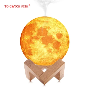 

Moon incense burner Air Humidifier 3D Moon Lamp light Diffuser Aroma Essential Oil USB Humidificador Night Cool Mist Purifie