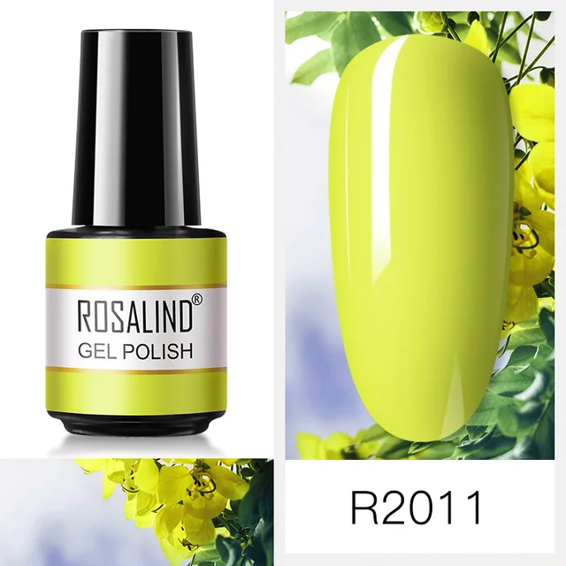 ROSALIND Nail Art 7ML Gel Polish 80 Color For Manicure Design UV Nail Polish Gel Lacquer Soak Off Semi Permanent Gel Nail Polish RAR2011