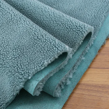 

Particle velvet composite suede fabric imitation cashmere fur one coat fabric clothing fabric thickened sheep shearing