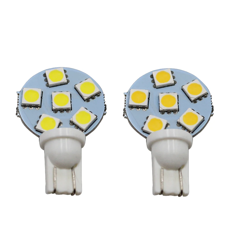 Автомобильные аксессуары светильник s T10 w5w Canbus 12 V круглая лампа smd 5050 6