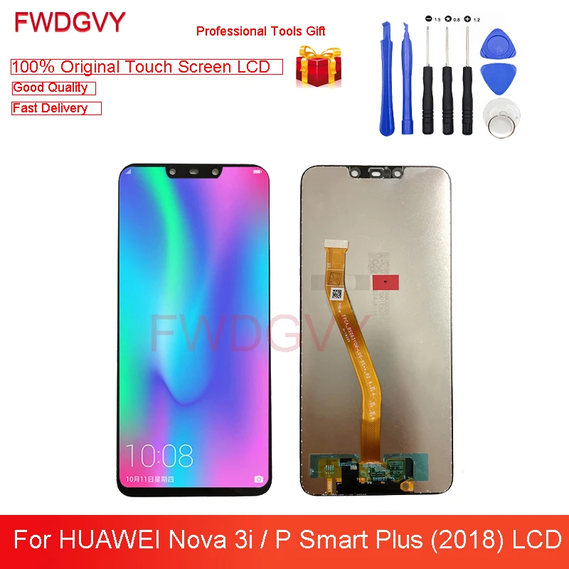 6 3 &quotОригинальный ЖК-дисплей для Huawei P Smart Plus сенсорный экран замены ЖК-экранов Nova