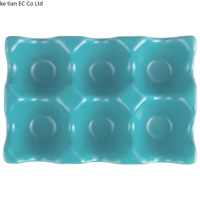 1Db 6 Rács Tojástartó Kerámia Csúszásgátló Tojásdoboz Hűtőszekrény Ütésálló Tojás Tálca Tartó Tároló Doboz Otthoni Szervezet - Image 5