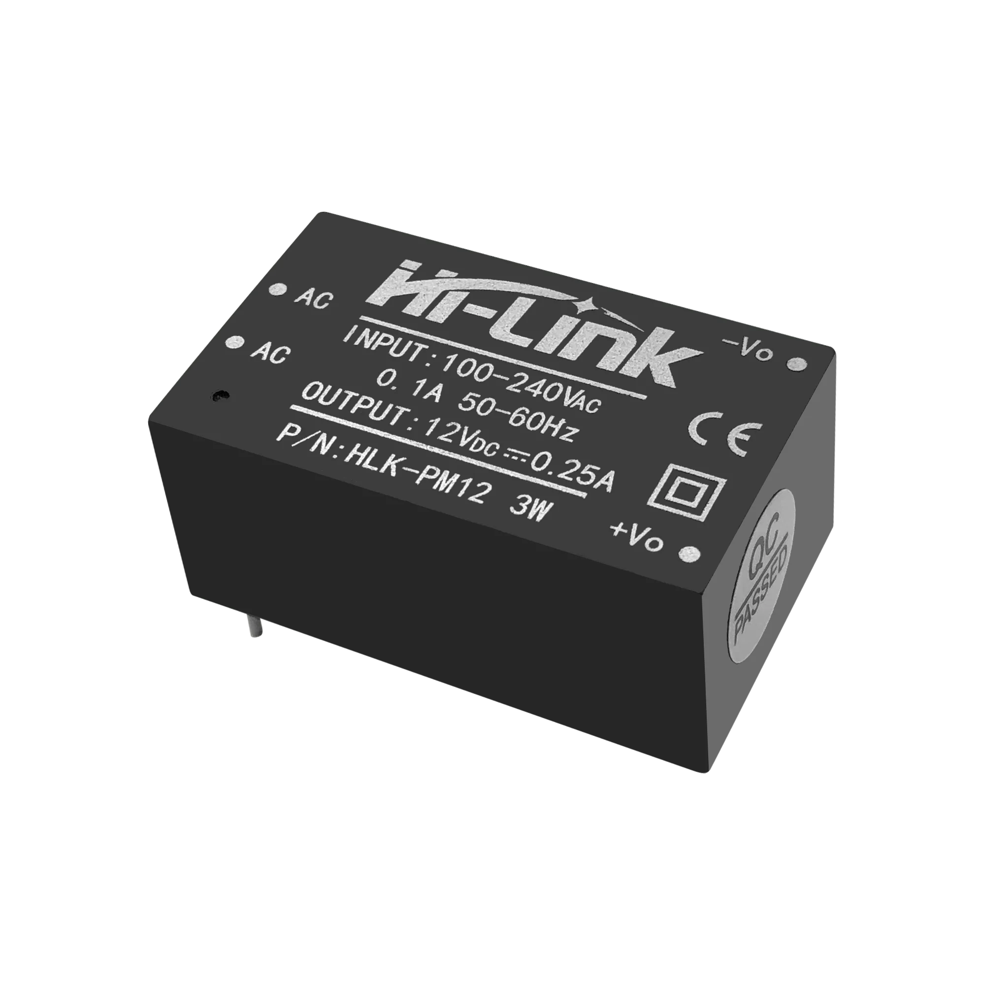 2pcs original Hi-Link ac dc 12v 3w mini power supply module 220v isolated switch mode transformer HLK-PM12 power adapter power supply switching power supply