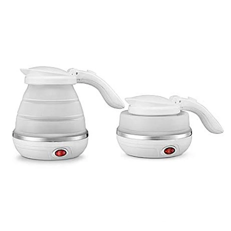 Portable Electric Kettle-Dual Voltage-Expandable and Collapsible for Easy Storage-Convenient and Folding for Travel-Silicone