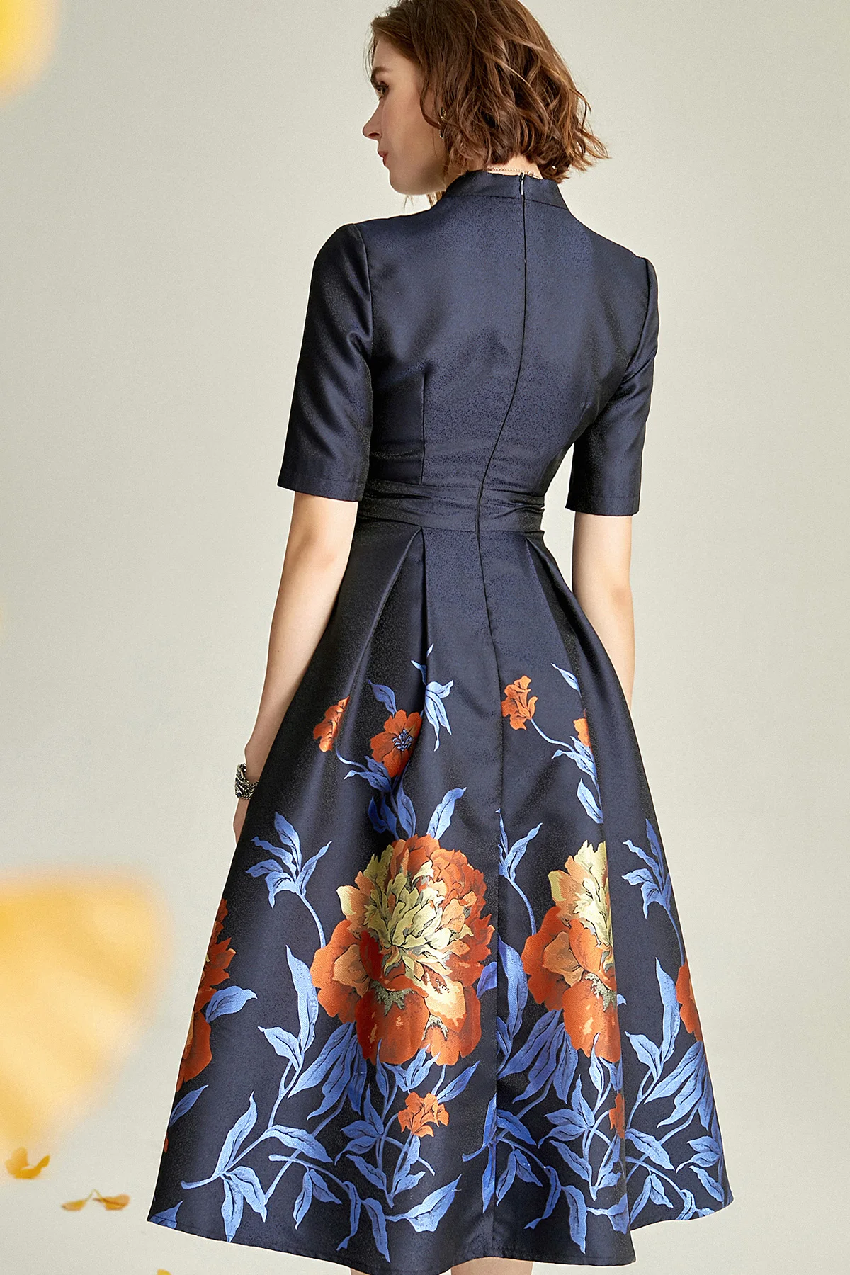 新品Classic Floral Jacquard Dress Classic Floral Jacquard Dress（ワンピース）｜Her lip to