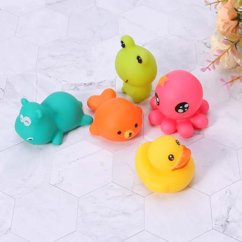 Детские игрушки для купания, мягкие резиновые игрушки для ванной, соковыжималка для животных, детские игрушки N26_C