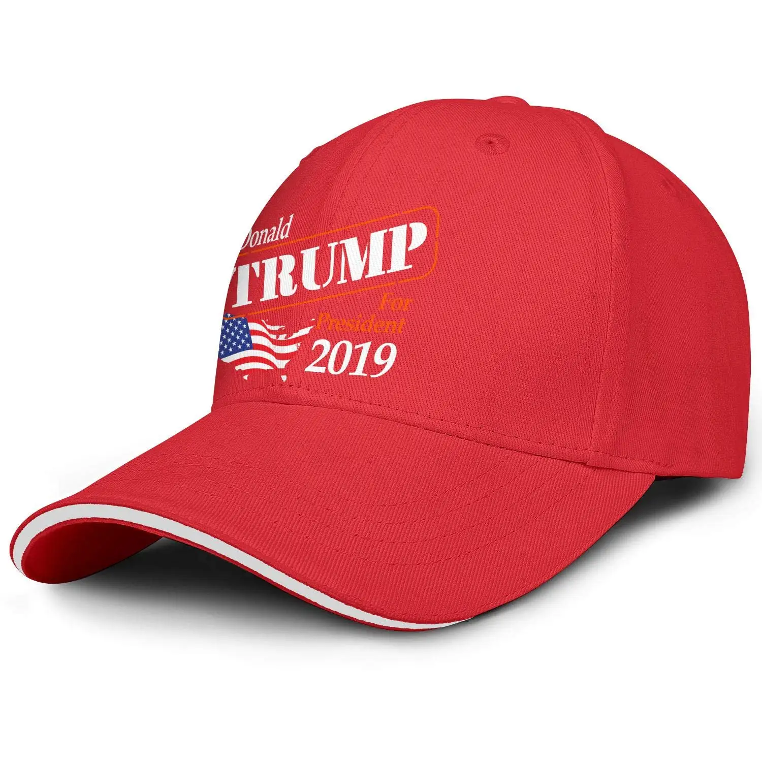 Унисекс Удобная бейсболка, Непостроенный козырек, американский флаг, лицо, Пешие прогулки, шляпа для папы