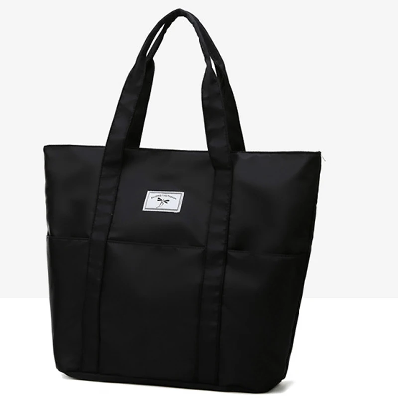 Black Travel Bags Новые женские дорожные сумки большой емкости, женская сумка, портативная спортивная сумка, Мужская нейлоновая короткая дорожная сумка для отдыха, сумки для покупок - Цвет: Black Travel Bags