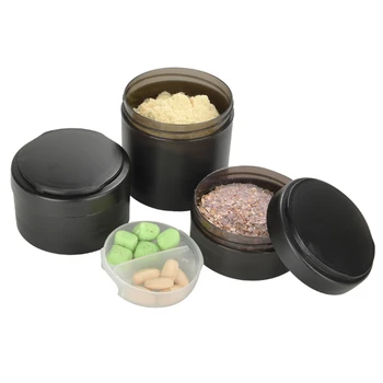 

Stackable Food Storage Jar Whey Protein Powder Container 100 ml 150ml 250 ml For Water Shaker Bottle Kitchen Mason Jar