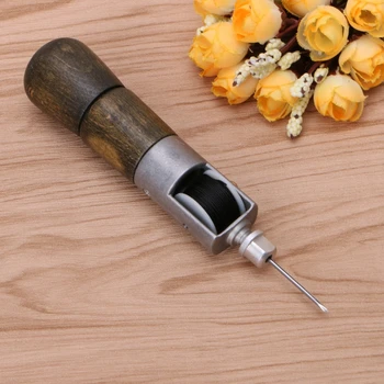 

Leathercraft Tool Lock Stitch Sewing Awl Thread Kit Needles Stitch Leather Tools
