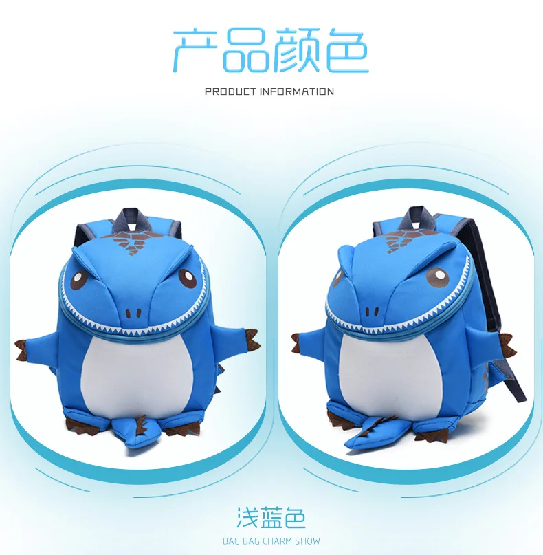Cartoon Children's School Bag Kindergarten 2-5 Anniversery Backpack Men's And Women's Cartoon Dinosaur Backpack-Parent And Child