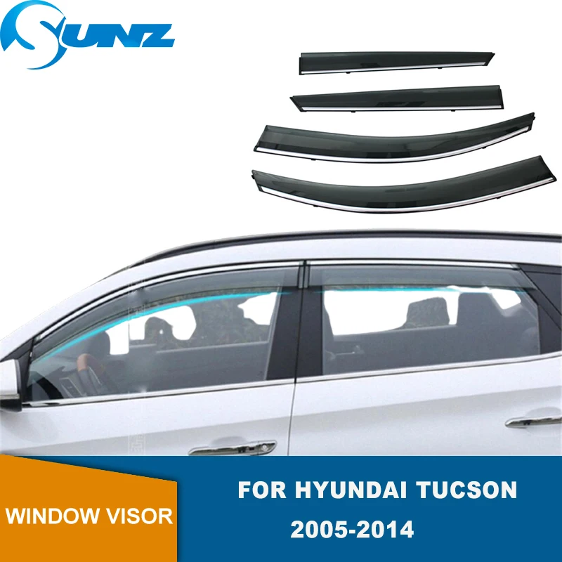 Дефлектор боковых окон для Hyundai Tucson 2005 2006 2007 2008 2009 2010 2011 2012 2013 2014 | Автомобили и