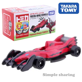 

Takara Tomy Dream Tomica Pokemon figures Yveltal Wing Formula diecast miniature car toy model kit funny baby toys collectibles