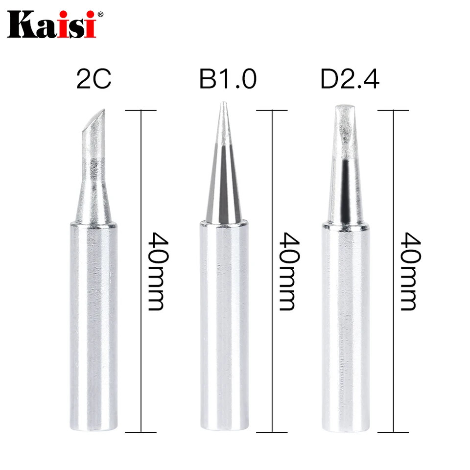 Xianglaa 10-Pack Soldering Iron Tips - 900M-T-K Model - For 936 Soldering Iron - Lead-Free Replacement Tips - View #4