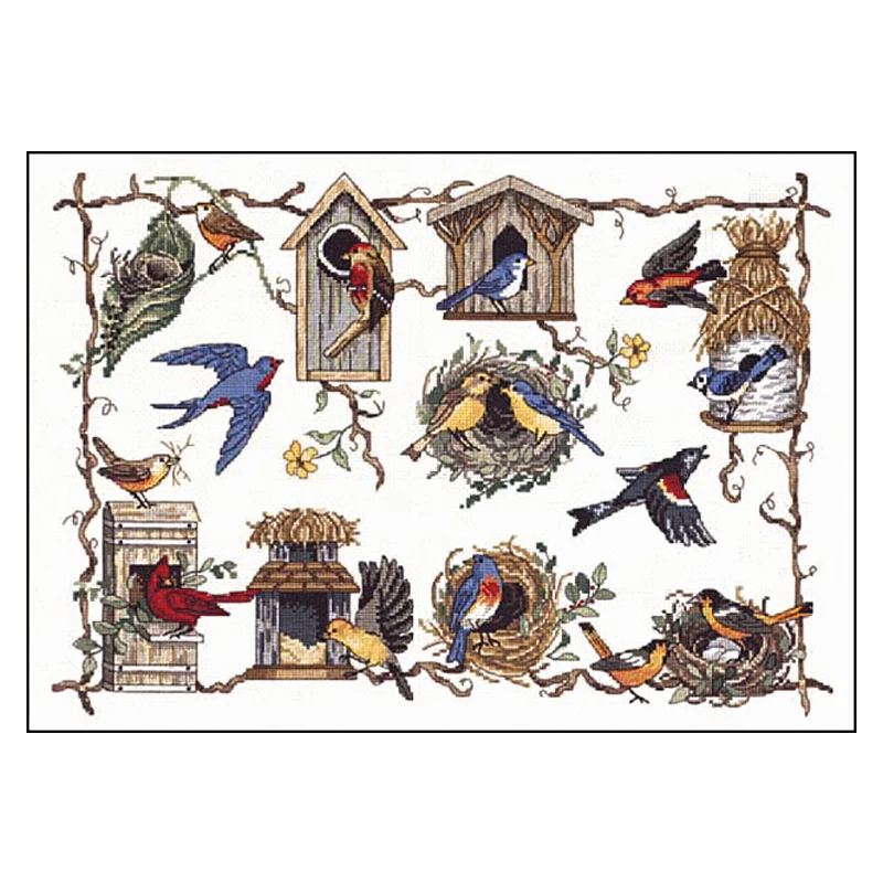 Bird's nest Bird House Birds for all Seasons Dim 03810