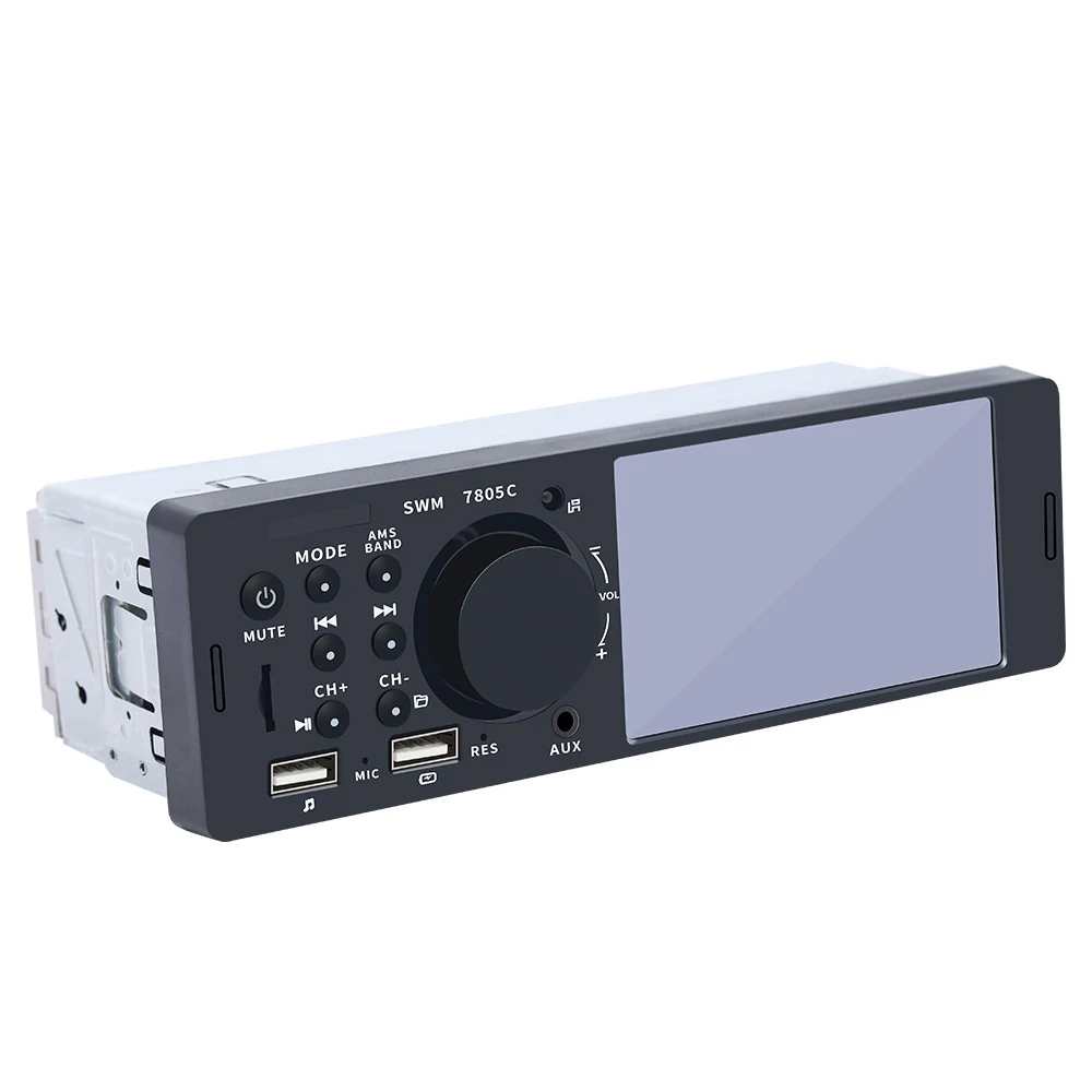 4,1 дюймов 1 Din двойной USB Bluetooth Сенсорный экран мультимедийный автомобильный MP5 плеер Авто Стерео Радио Быстрая Зарядка телефона камера заднего вида