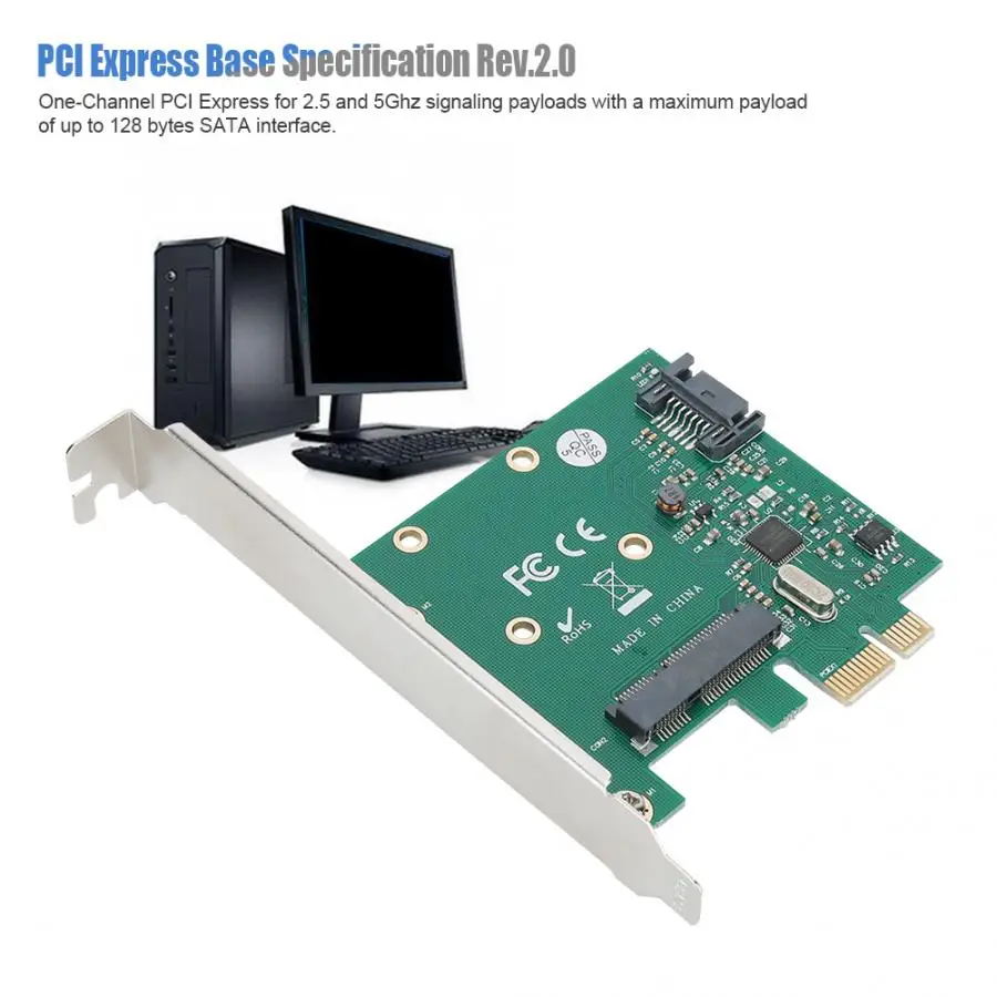 ST58 ASMedia/ASM1061 mSATA NGFF 6 Гбит/с PCI Express Rev. 2,0 ATA3.0 плата адаптера расширения