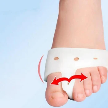 

1 Pair Silicone PU Forefoot Pad Protector Ottoman Hallux Valgus Correction Toe Care Foot Thumb Toe Separator Insole Foot File