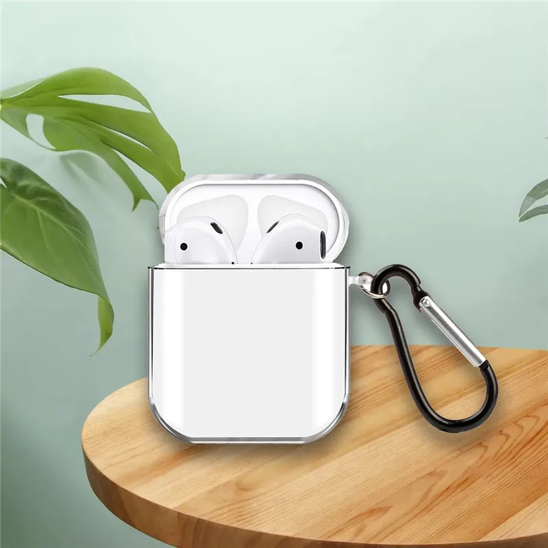 Прозрачный мягкий ПК чехол для AirPods 2 1 Air Pods прозрачный силиконовый наушников