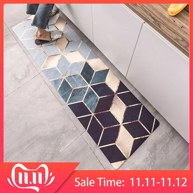 Price RFWCAK Kitchen Carpets PVC Leather Floor Mats Large Floor Carpets Doormats Bedroom Tatami Waterproof Oilproof Kitchen Rugs