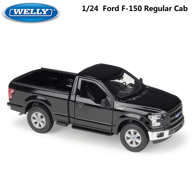 WELLY литая модель автомобиля 1:24 Масштаб Ford F150 Обычная кабина симулятор пикапа игрушечный автомобиль из металлического сплава для мальчика Коллекция подарков