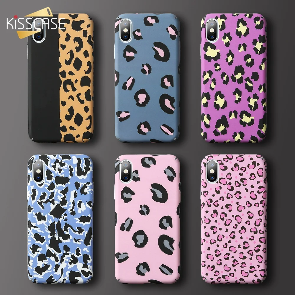 

KISSCASE Colorful Leopard Case For Huawei P10 P20 Lite Mate 10 20 Lite Hard PC Blue Back Cover For Huawei Honor 9 10 Black Case